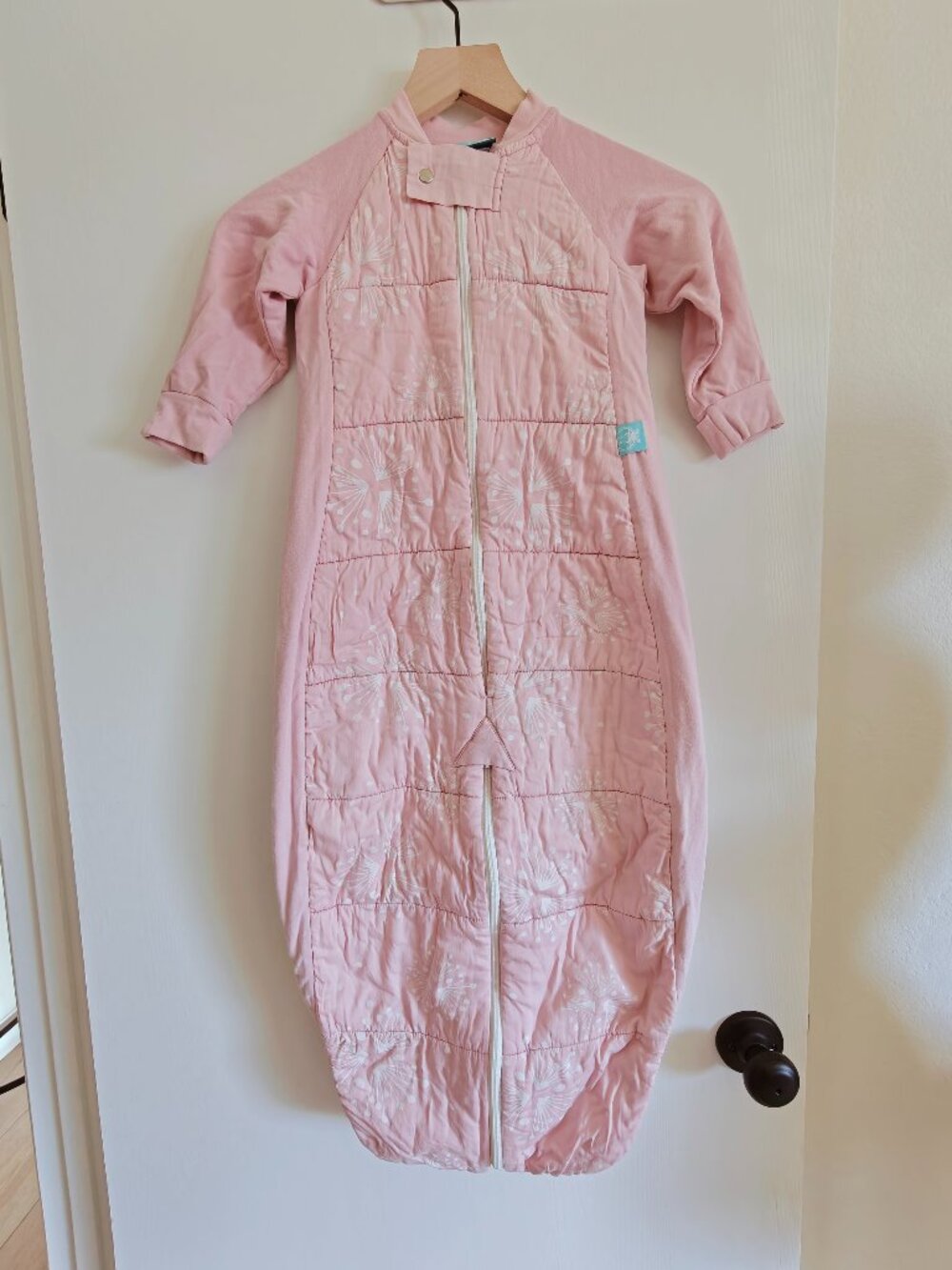 Ergo Pouch Floral Pink Organic Cotton Baby Sleep Suit Sack Bag 12 - 36 months